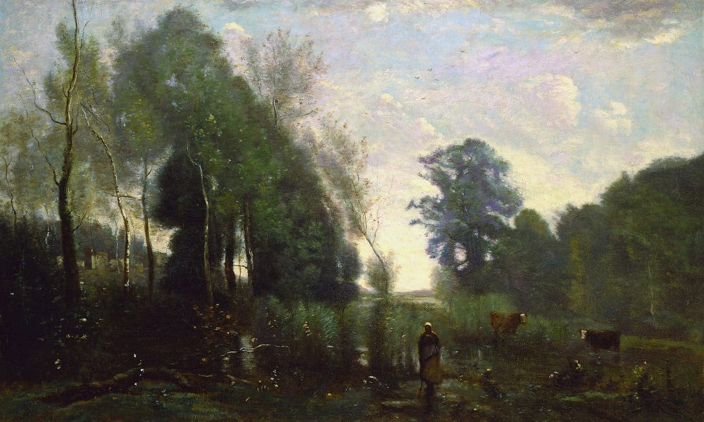 Landscape, C. 1865 By Jean Baptiste Camille Corot - Image 5