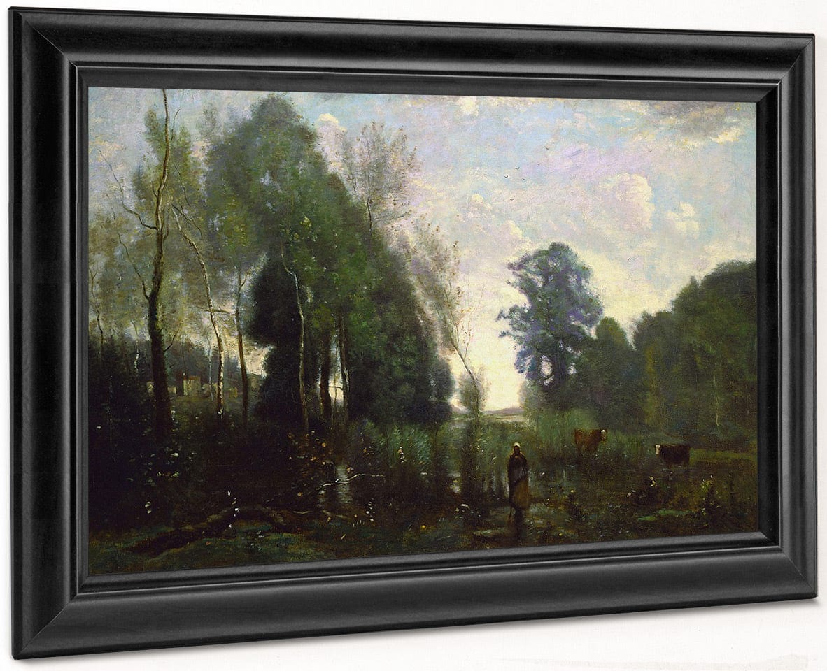 Landscape, C. 1865 By Jean Baptiste Camille Corot - Image 6