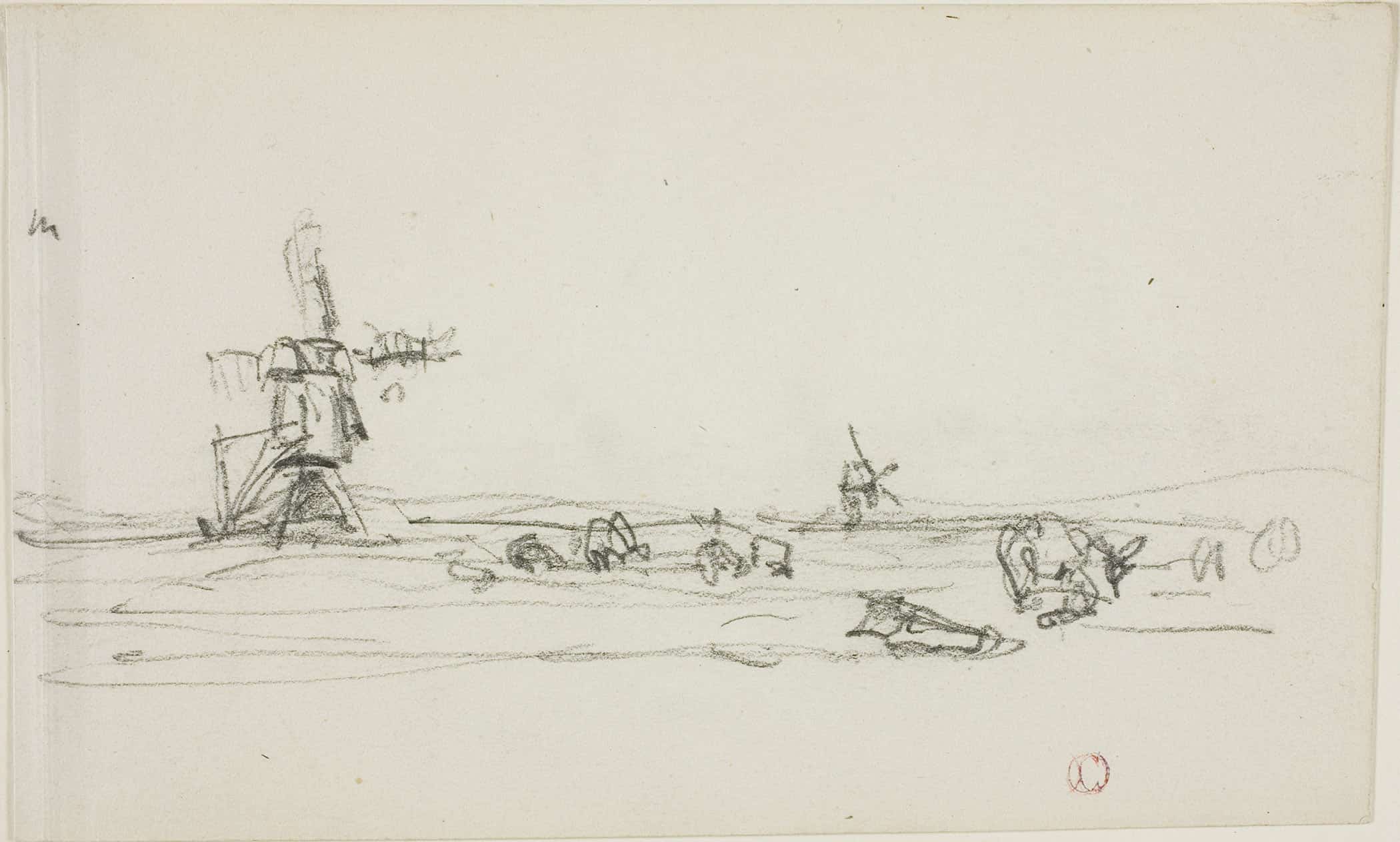 Landscape In Holland by Charles Francois Daubigny - Image 2