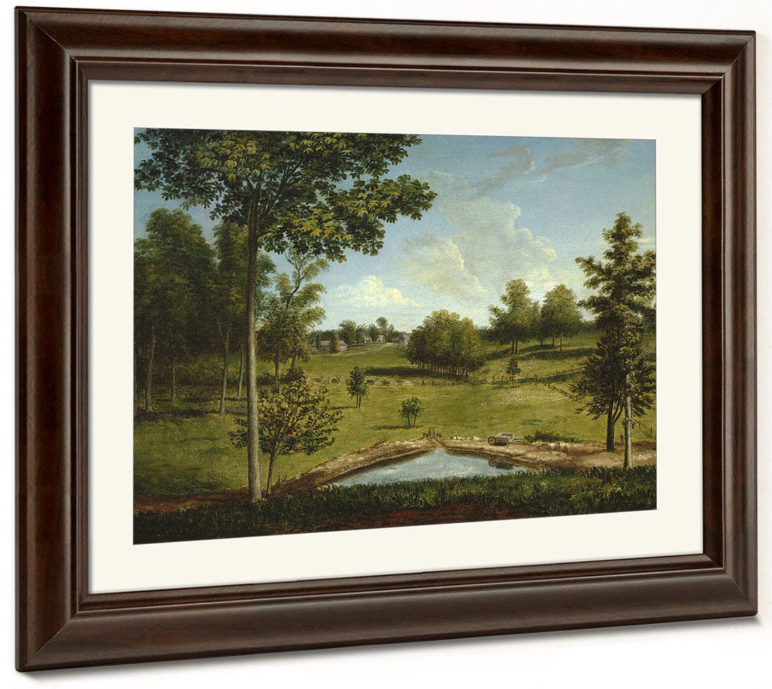 Landscape Looking Toward Sellers Hall From Mill Bank By Charles Willson Peale - Image 5