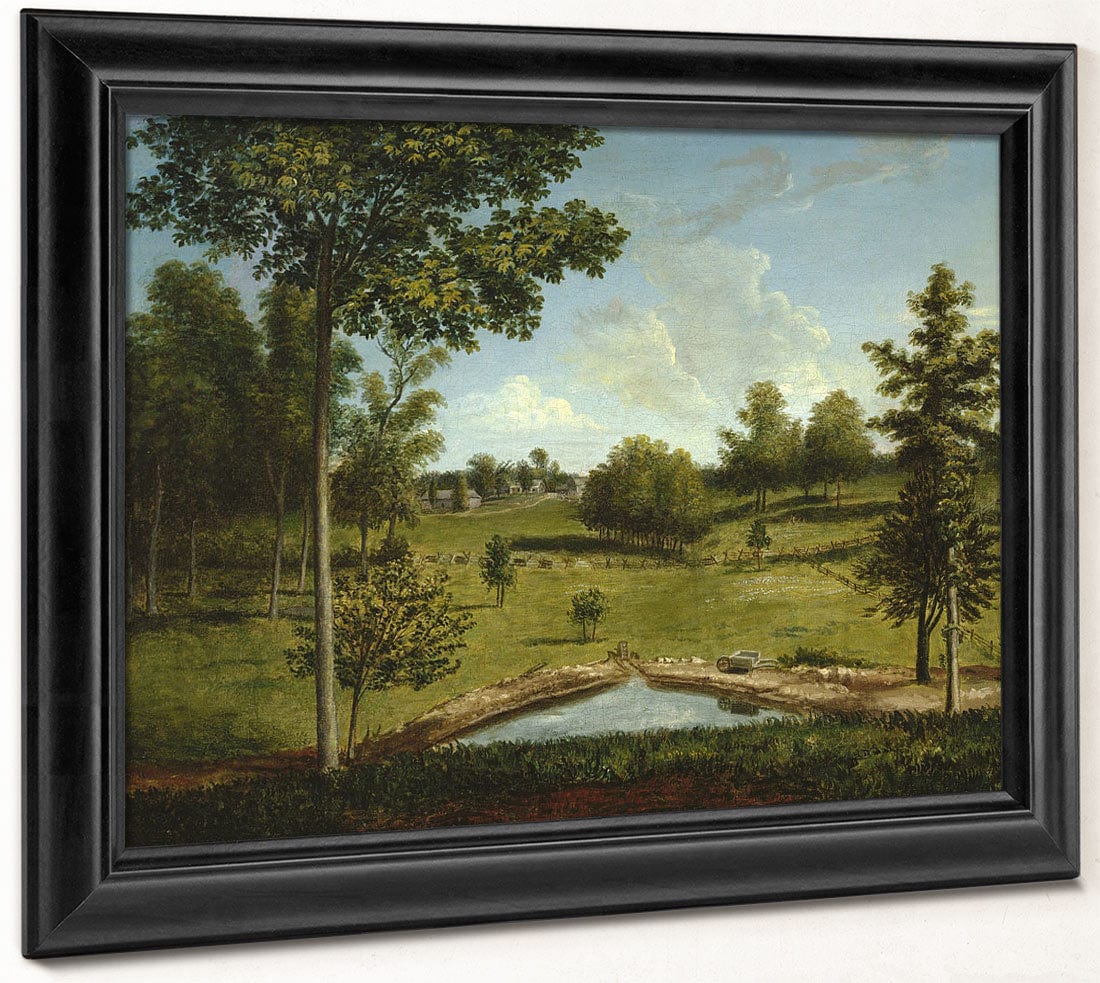 Landscape Looking Toward Sellers Hall From Mill Bank By Charles Willson Peale - Image 8