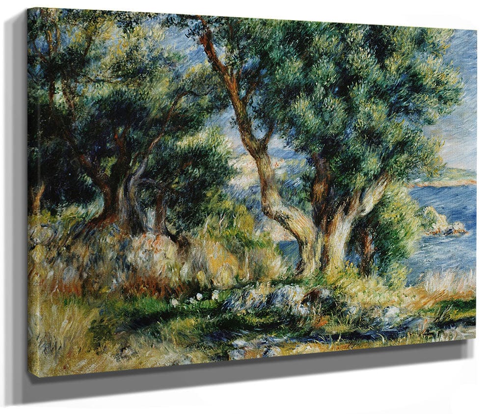 Landscape Near Menton 1 By Pierre Auguste Renoir