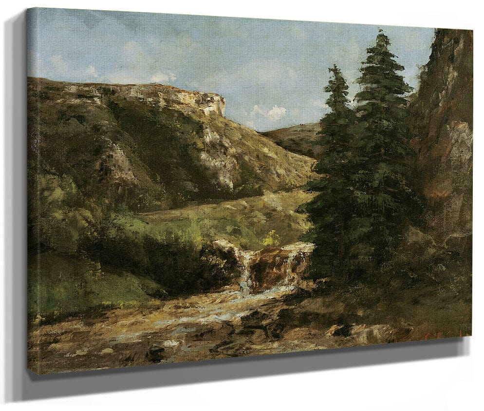 Landscape Near Ornans 1 By Jean Desire Gustave Courbet