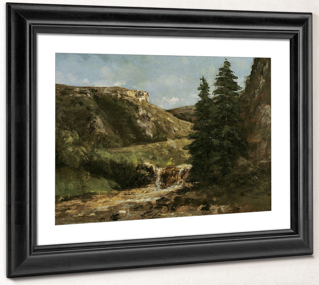 Landscape Near Ornans 1 By Jean Desire Gustave Courbet - Image 4