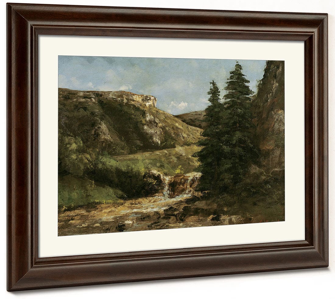 Landscape Near Ornans 1 By Jean Desire Gustave Courbet - Image 5
