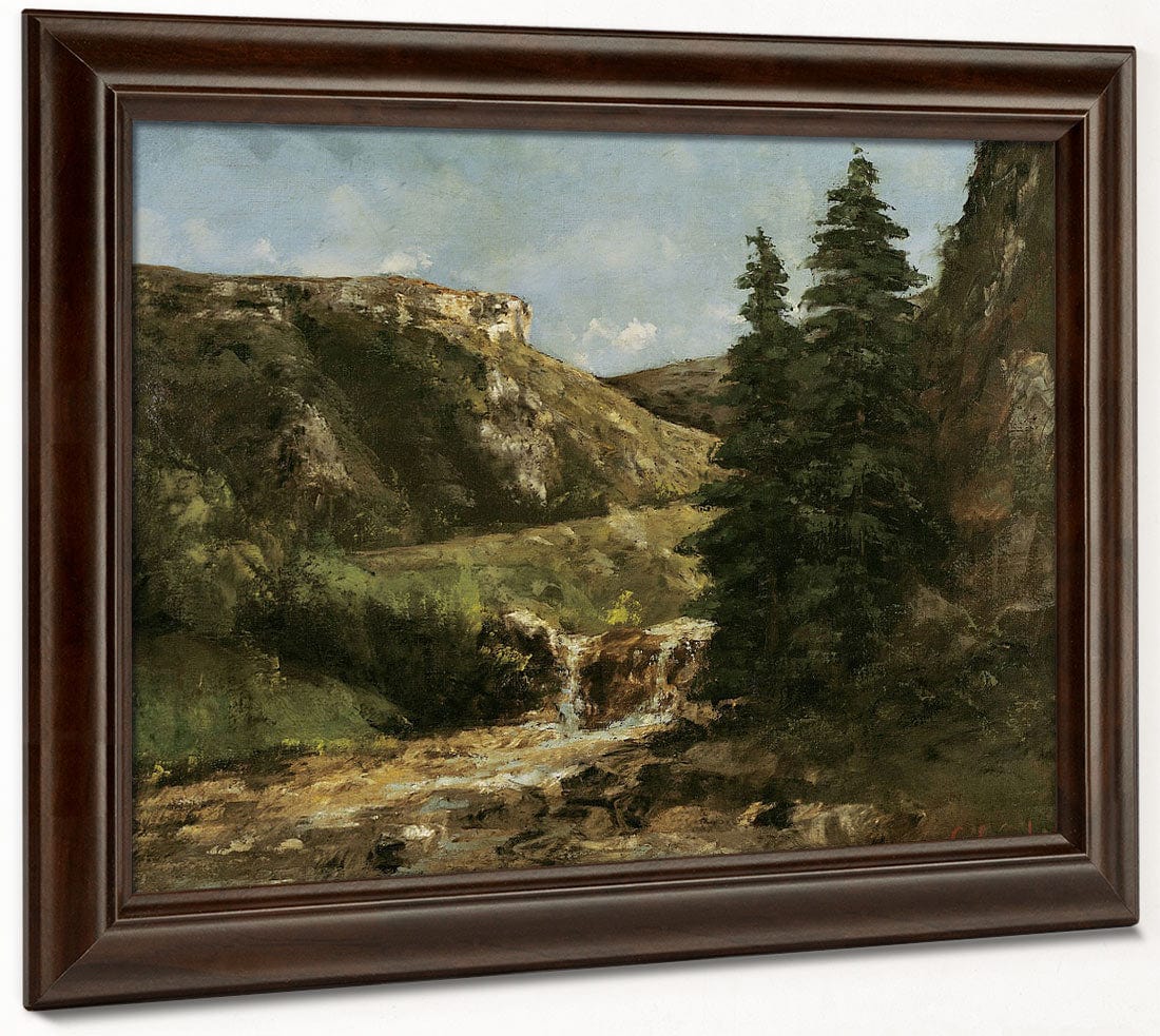 Landscape Near Ornans 1 By Jean Desire Gustave Courbet - Image 6