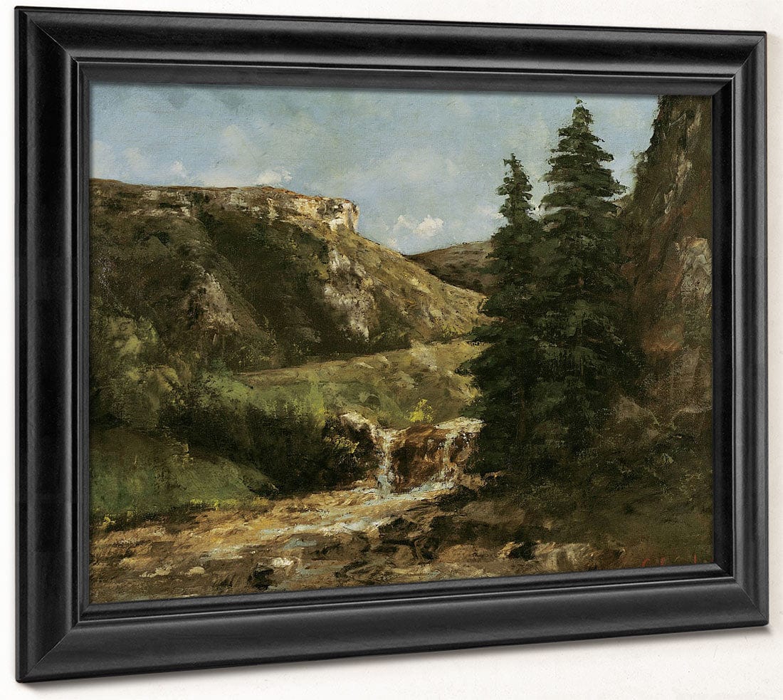 Landscape Near Ornans 1 By Jean Desire Gustave Courbet - Image 8