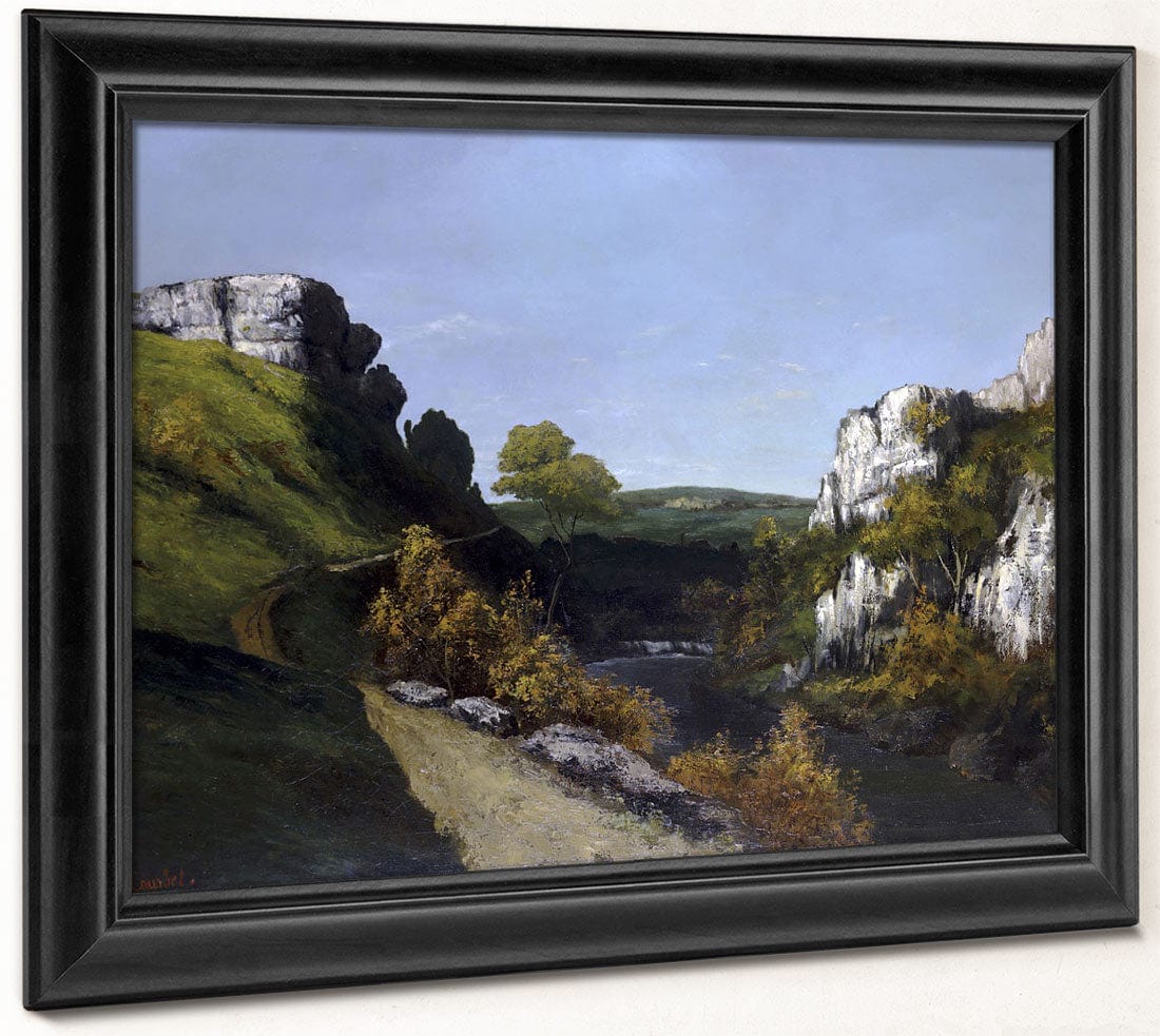 Landscape Near Ornans By Jean Desire Gustave Courbet - Image 8