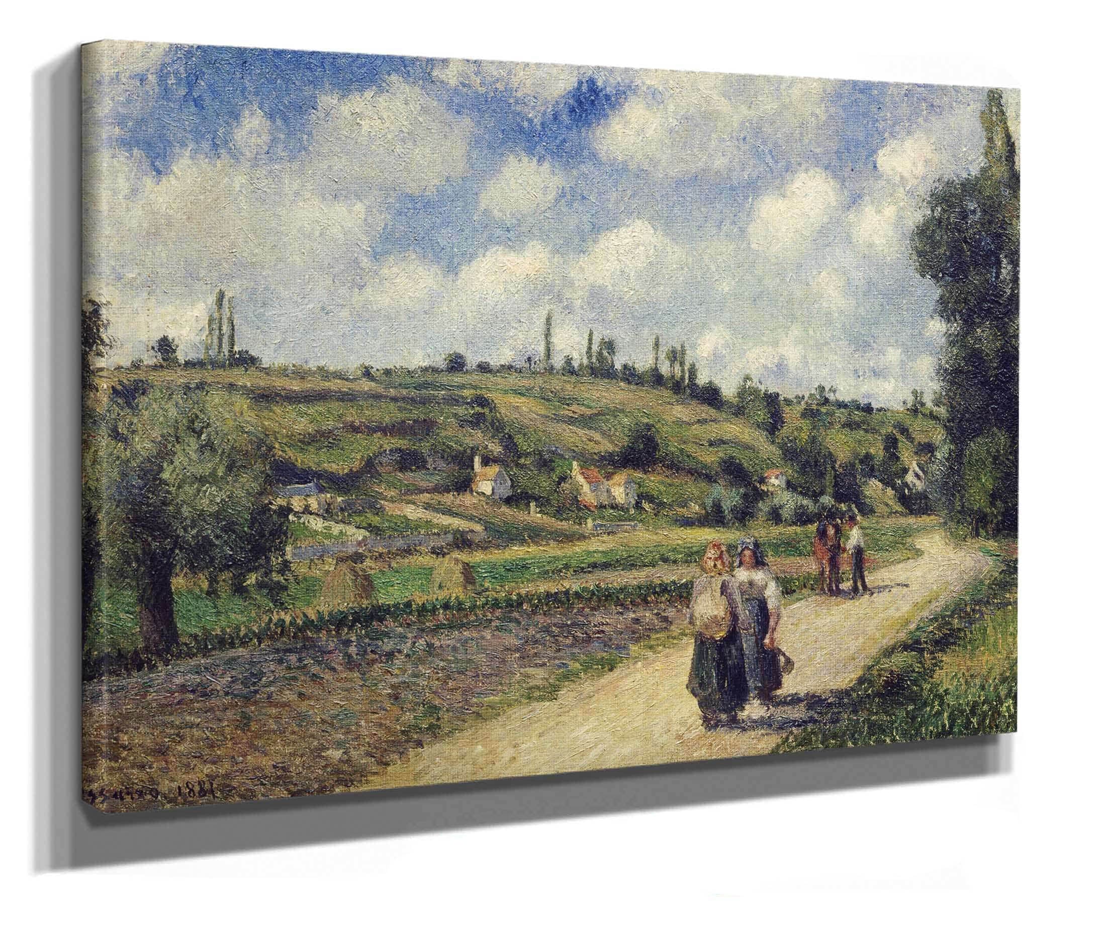 Landscape Near Pontoise The Auvers Road by Camille Pissarro - Image 2