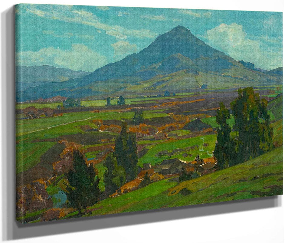 Landscape Near San Luis Obispo By William Wendt