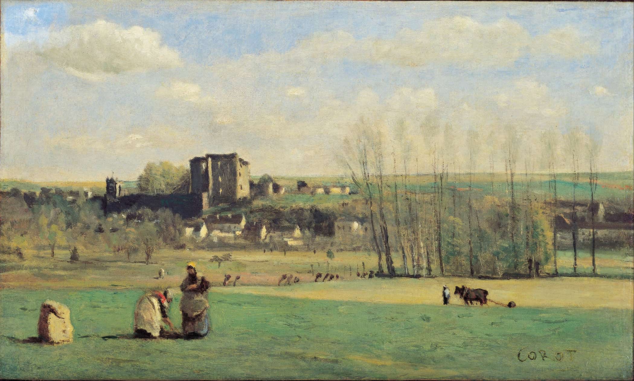 Landscape Of La Ferte Milon by Jean Baptiste Camille Corot - Image 2