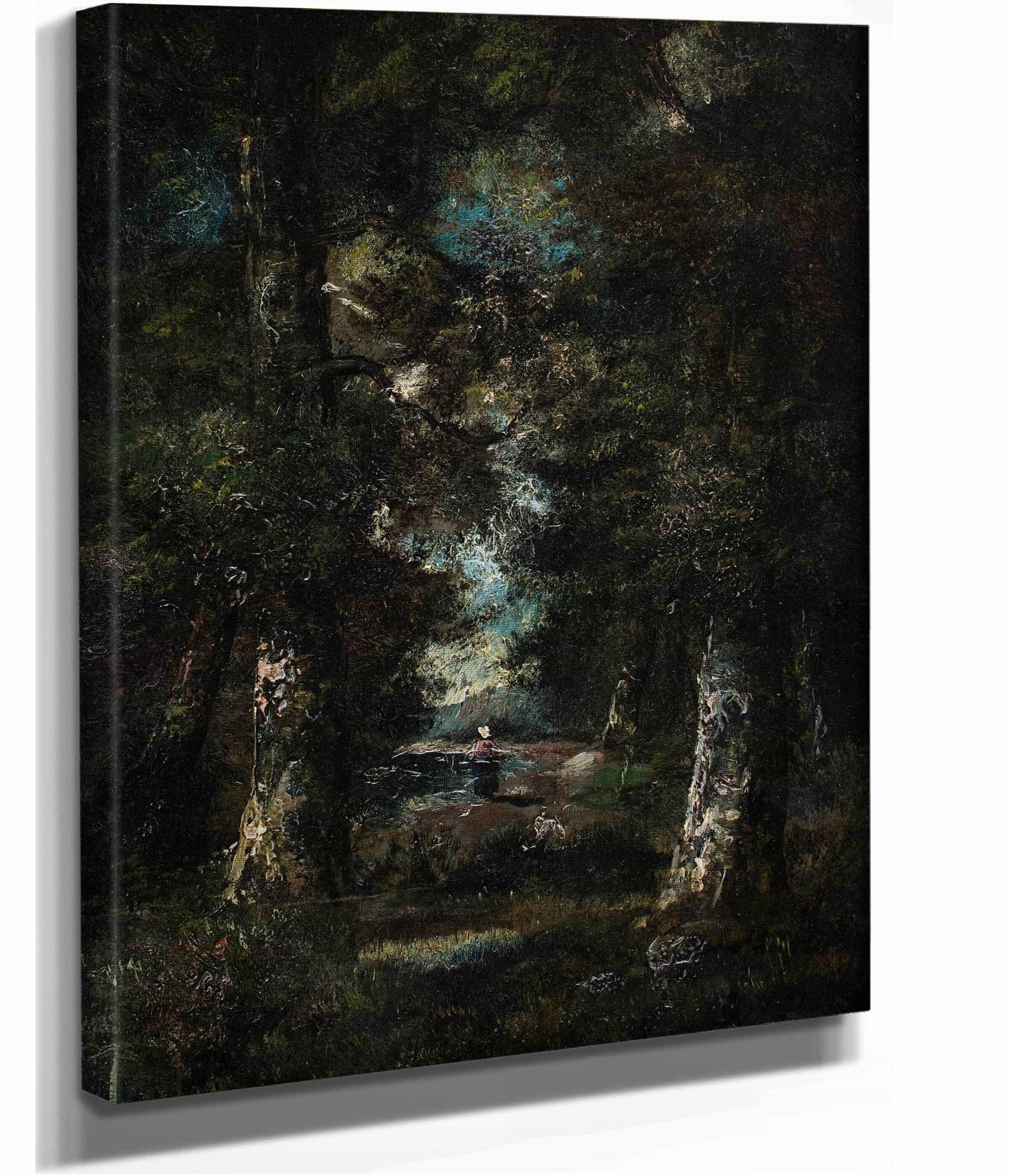 Landscape Path In The Woods by Narcisse Virgile Diaz De La Pena - Image 2