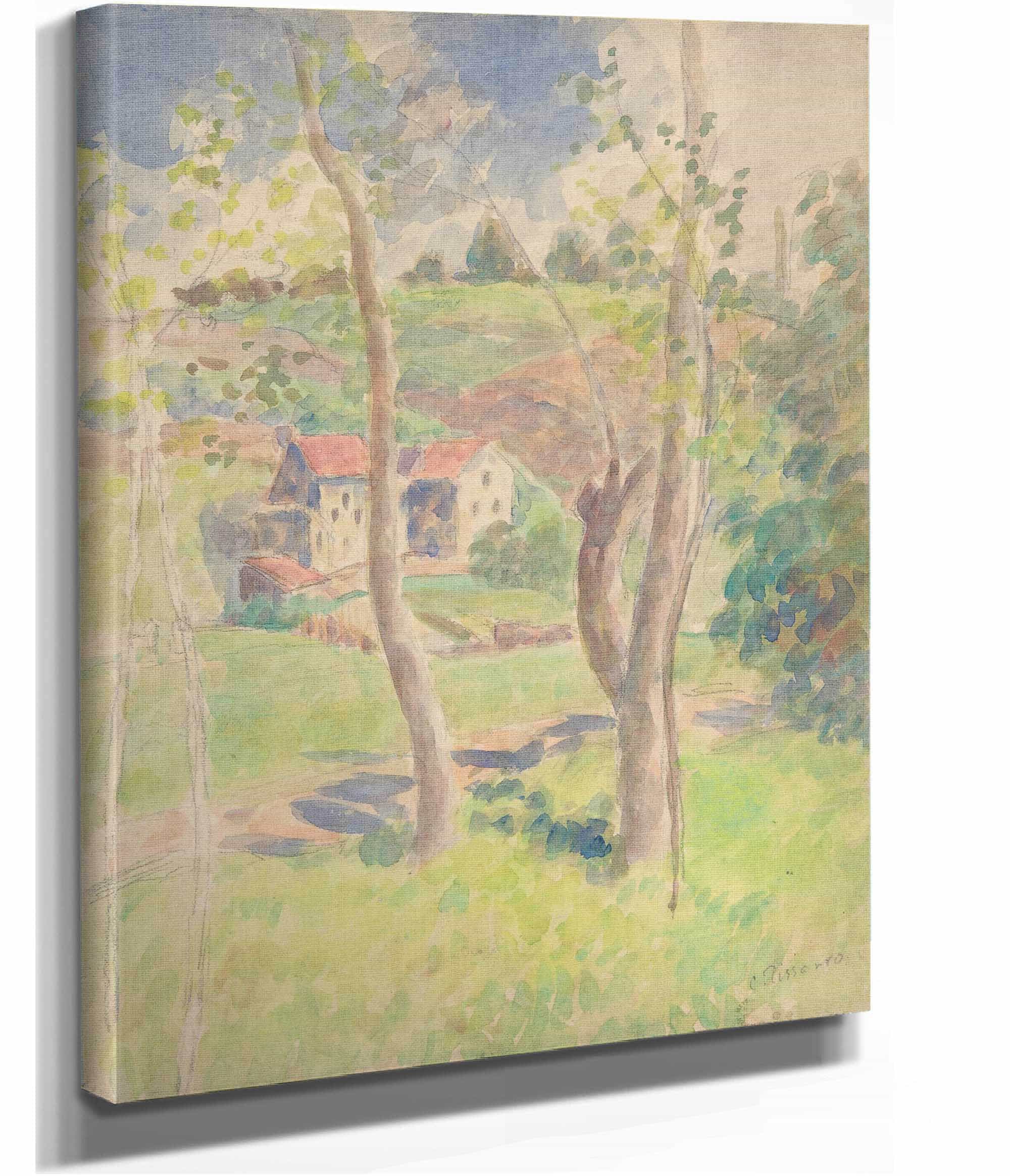 Landscape Second Half Th Century by Camille Pissarro - Image 2