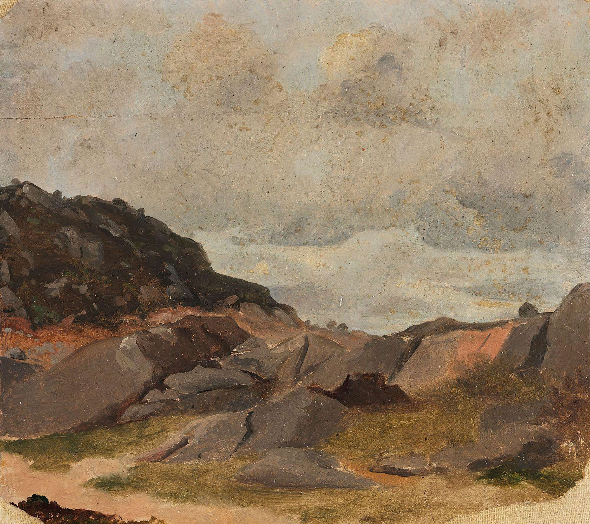 Landscape Study by Adolph Tidemand