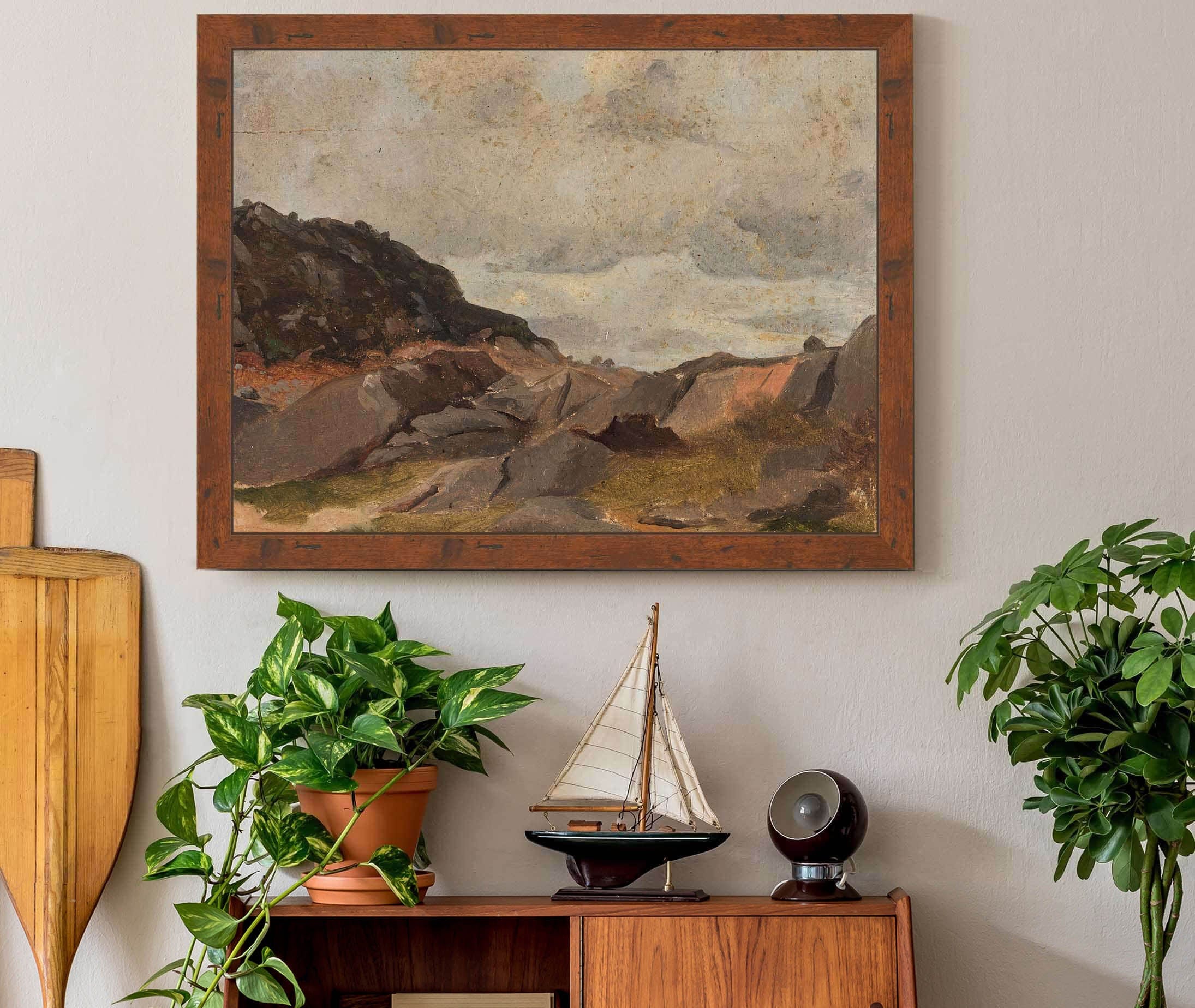 Landscape Study by Adolph Tidemand - Image 3