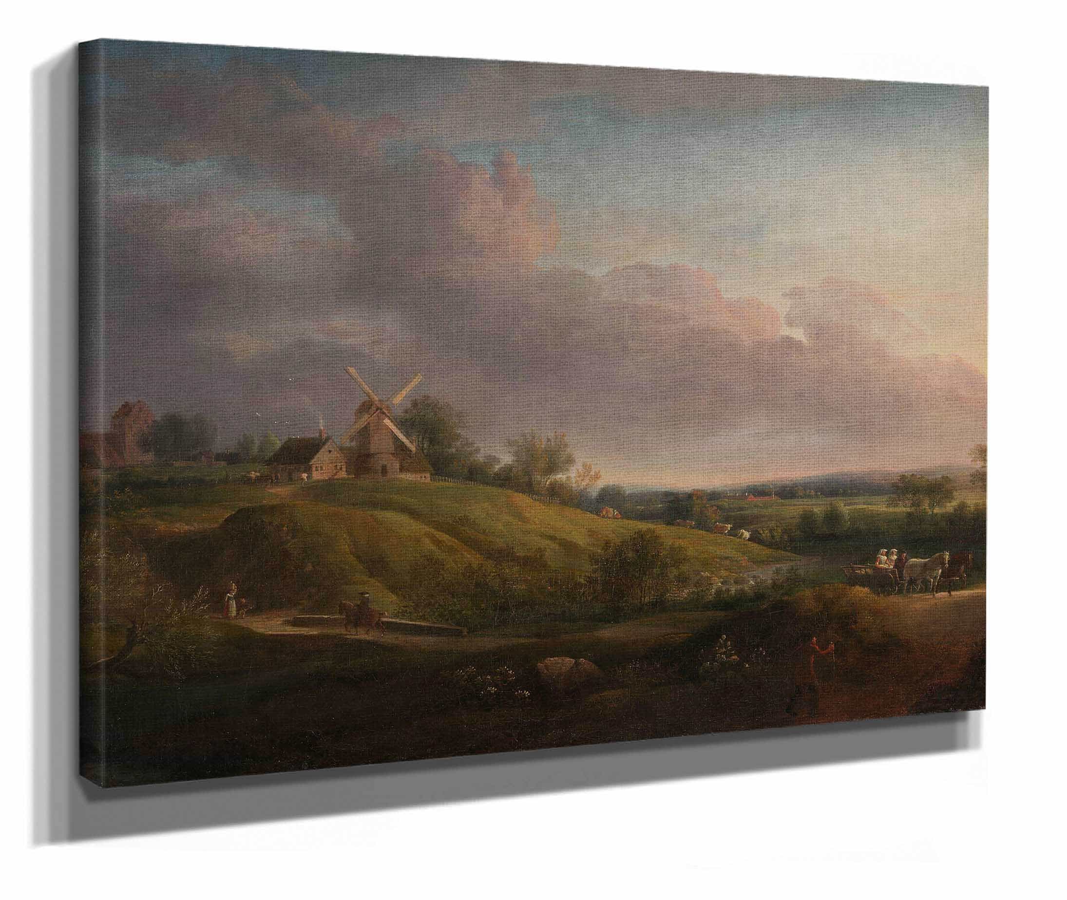 Landscape With A Church And A Mill by Jens Juel - Image 2