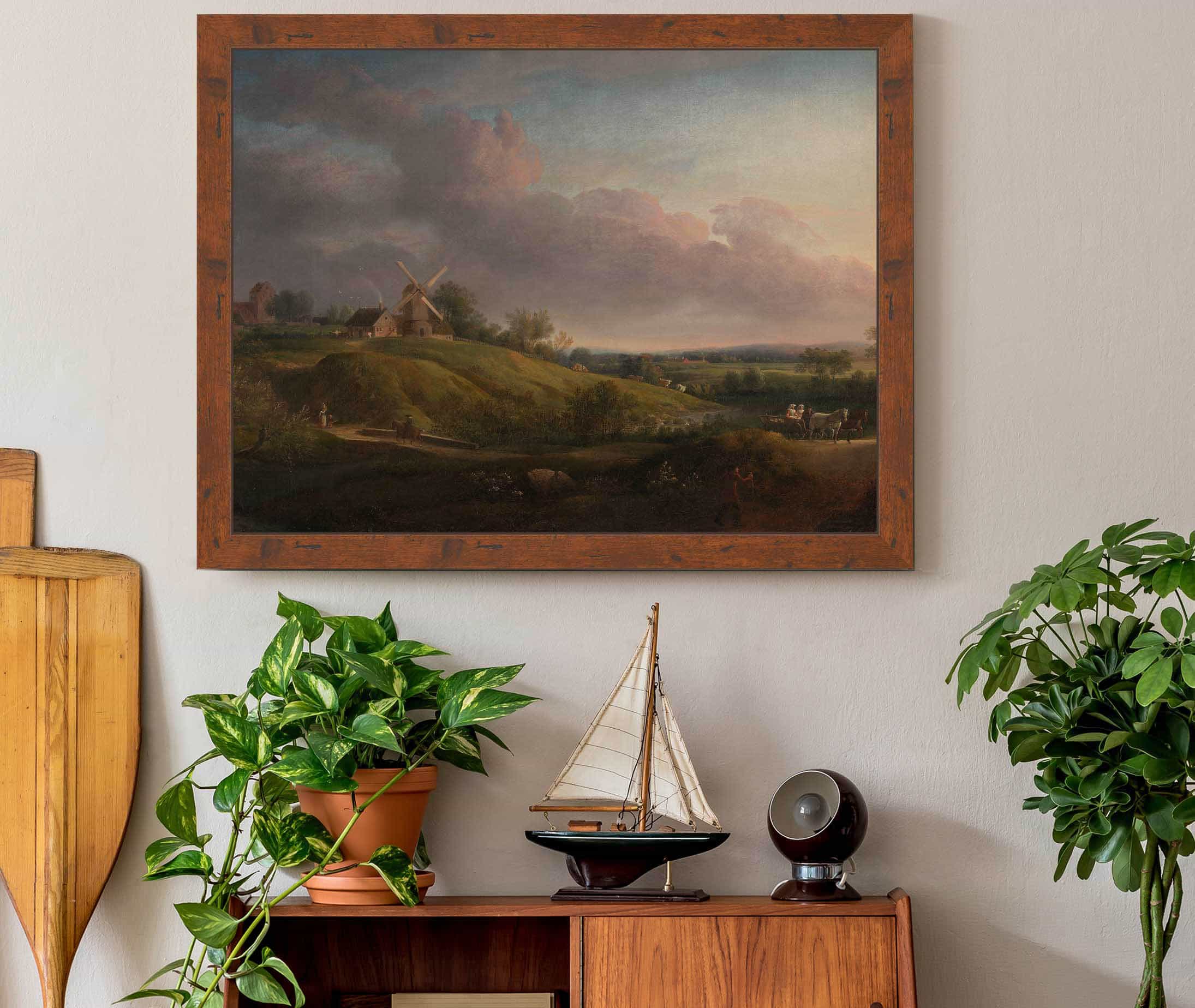 Landscape With A Church And A Mill by Jens Juel - Image 3