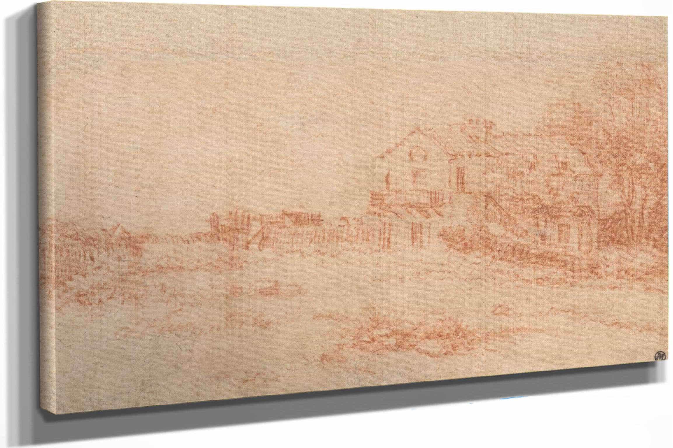 Landscape With A Country House by Jean Antoine Watteau