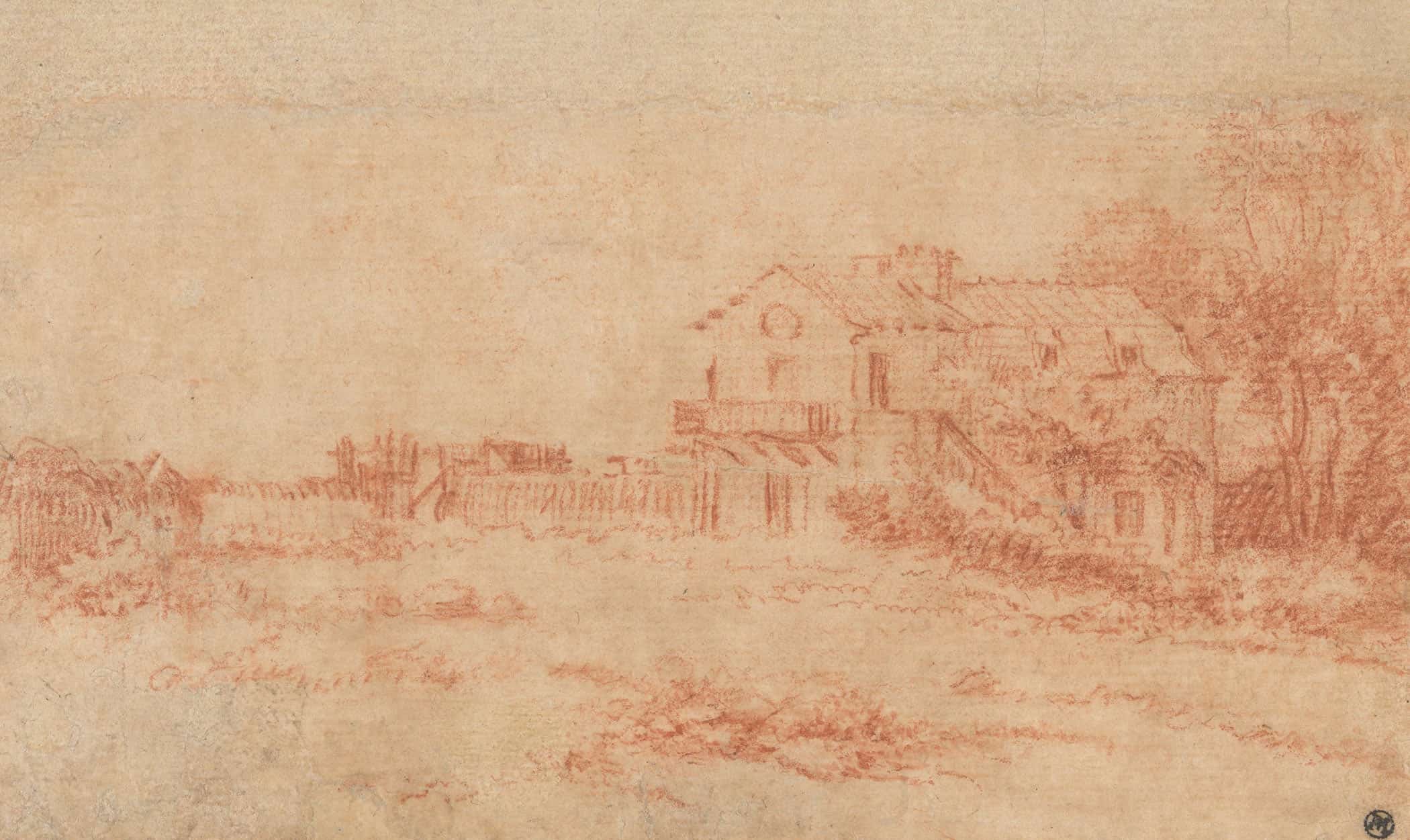 Landscape With A Country House by Jean Antoine Watteau - Image 2