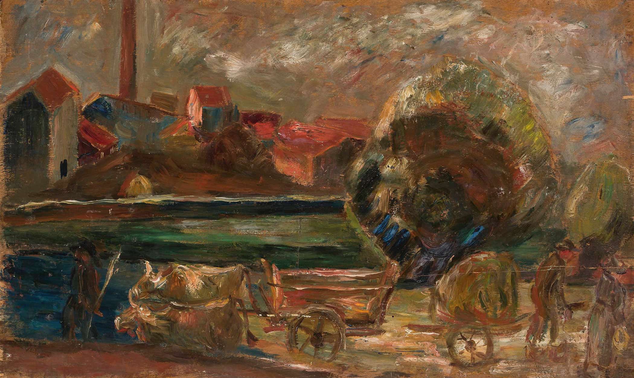 Landscape With A Factory Chimney by Tadeusz Makowski - Image 2