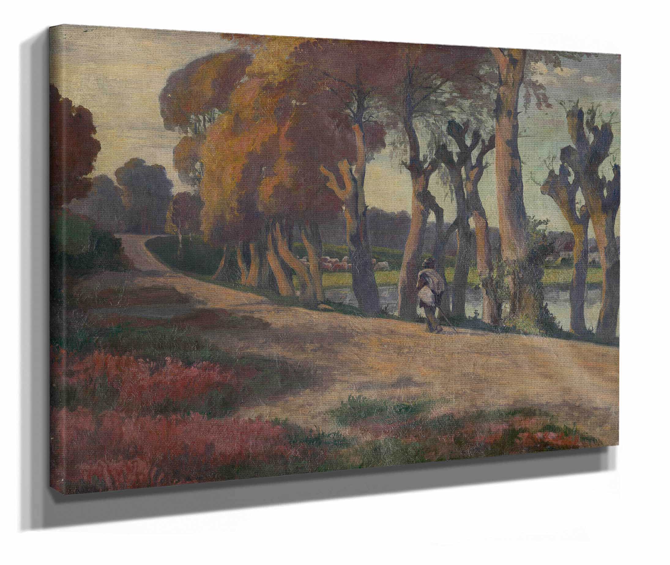 Landscape With A Herdsman by Jozef Hanula - Image 2