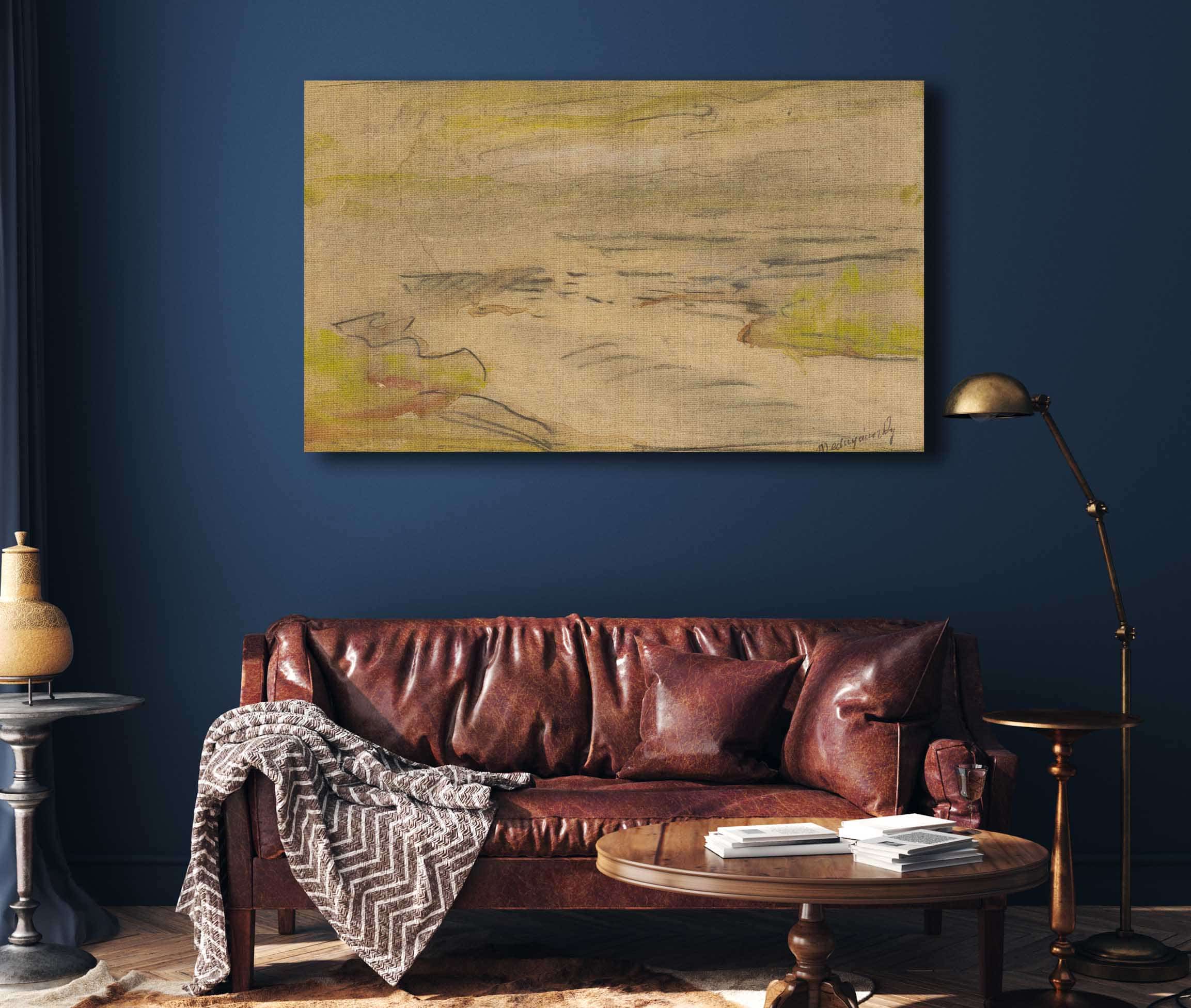 Landscape With A Lake by Ladislav Mednyanszky - Image 4