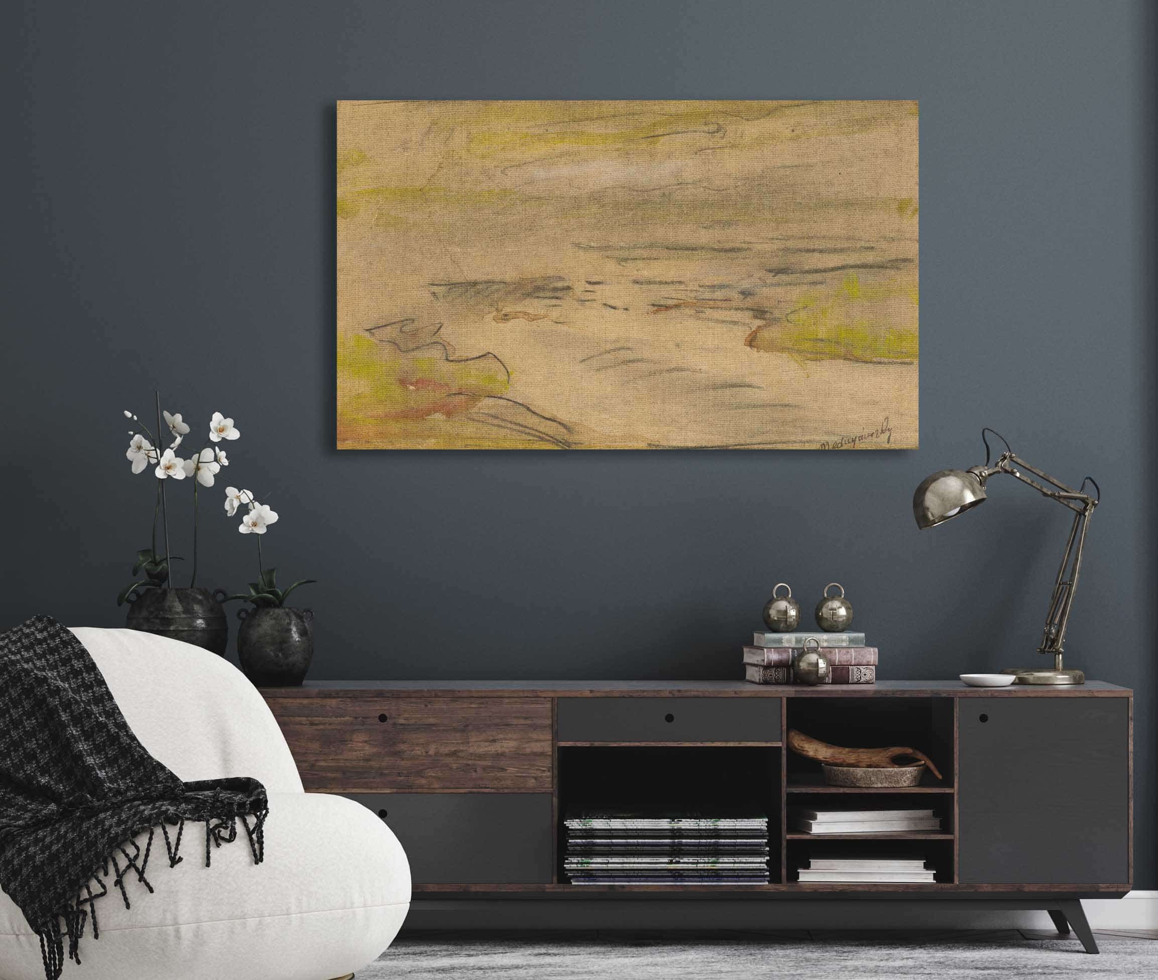 Landscape With A Lake by Ladislav Mednyanszky - Image 5