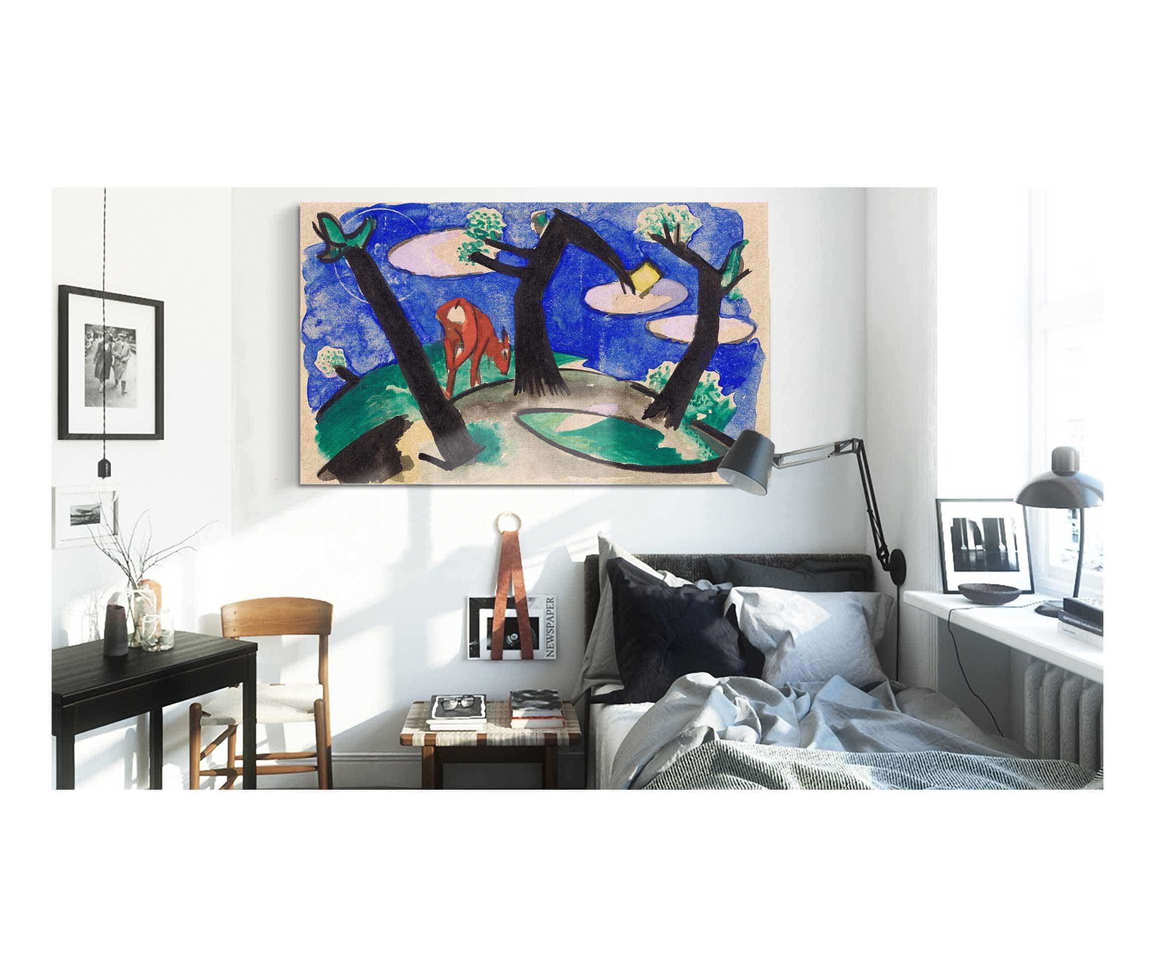 Landscape With A Red Animal by Franz Marc - Image 3