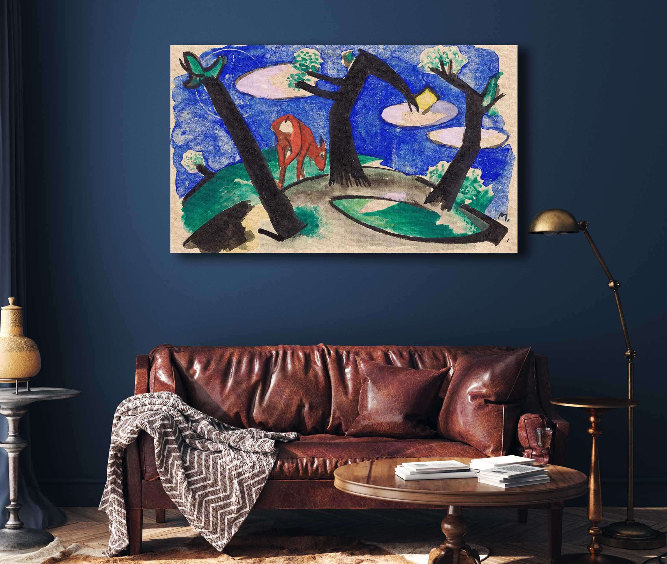 Landscape With A Red Animal by Franz Marc - Image 4