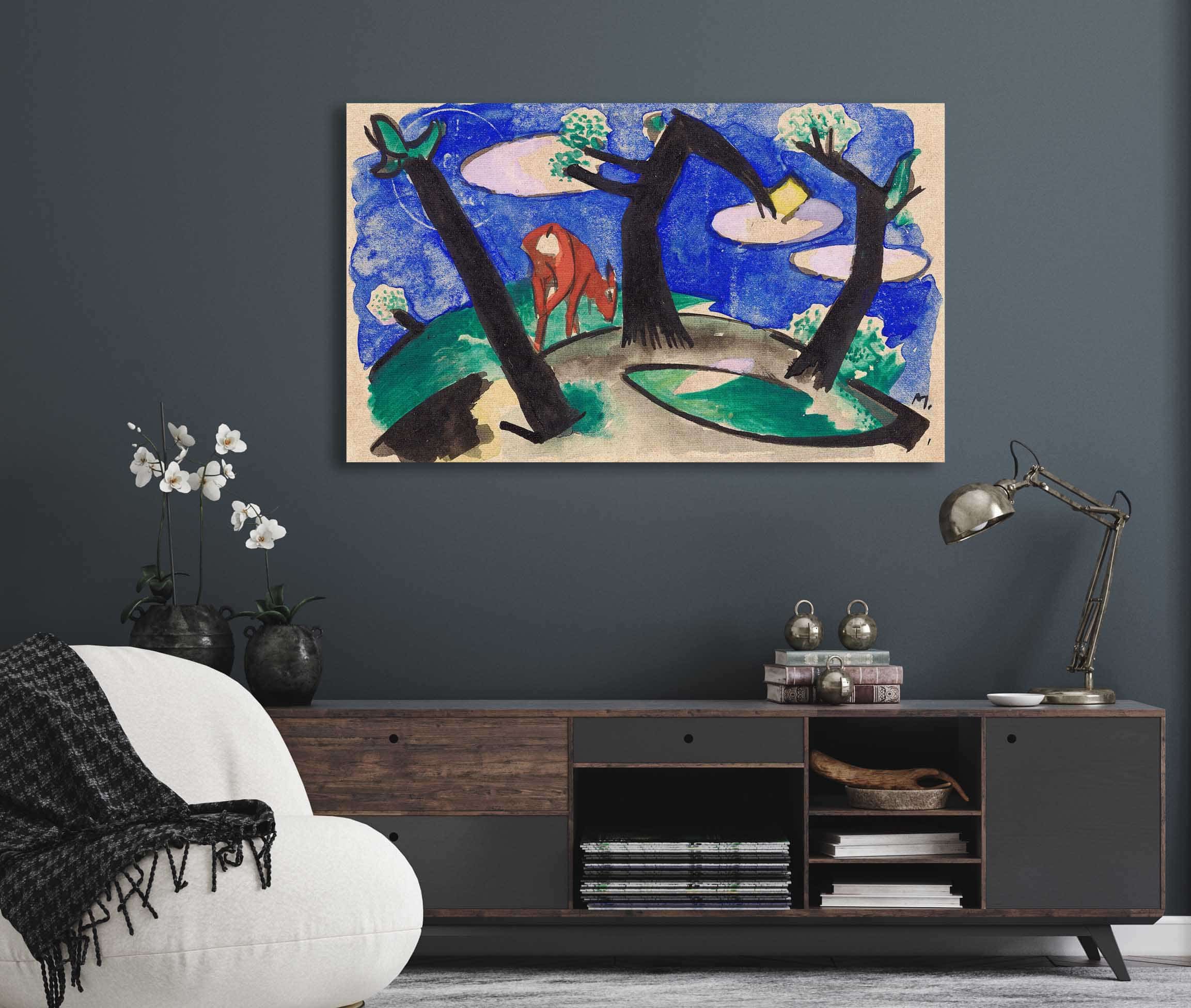 Landscape With A Red Animal by Franz Marc - Image 5