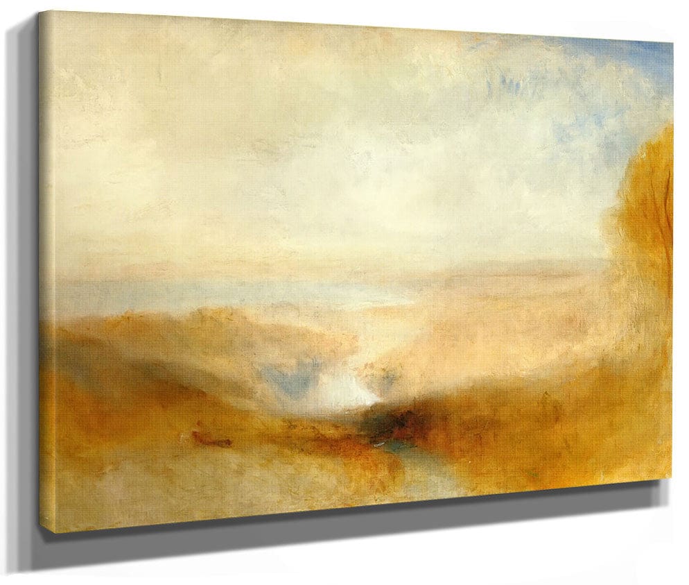 Landscape With A River And A Bay In The Distance By Jwm Turner