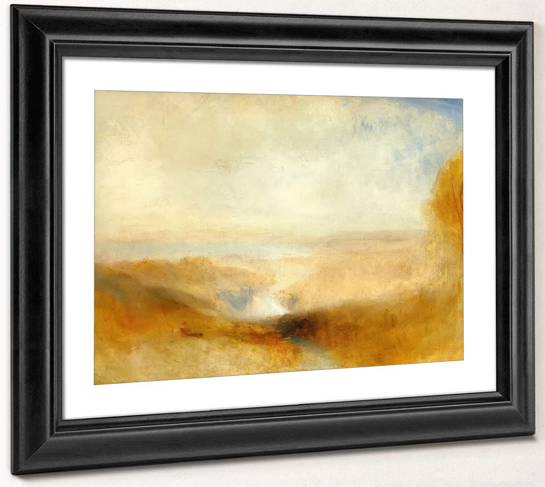 Landscape With A River And A Bay In The Distance By Jwm Turner - Image 4