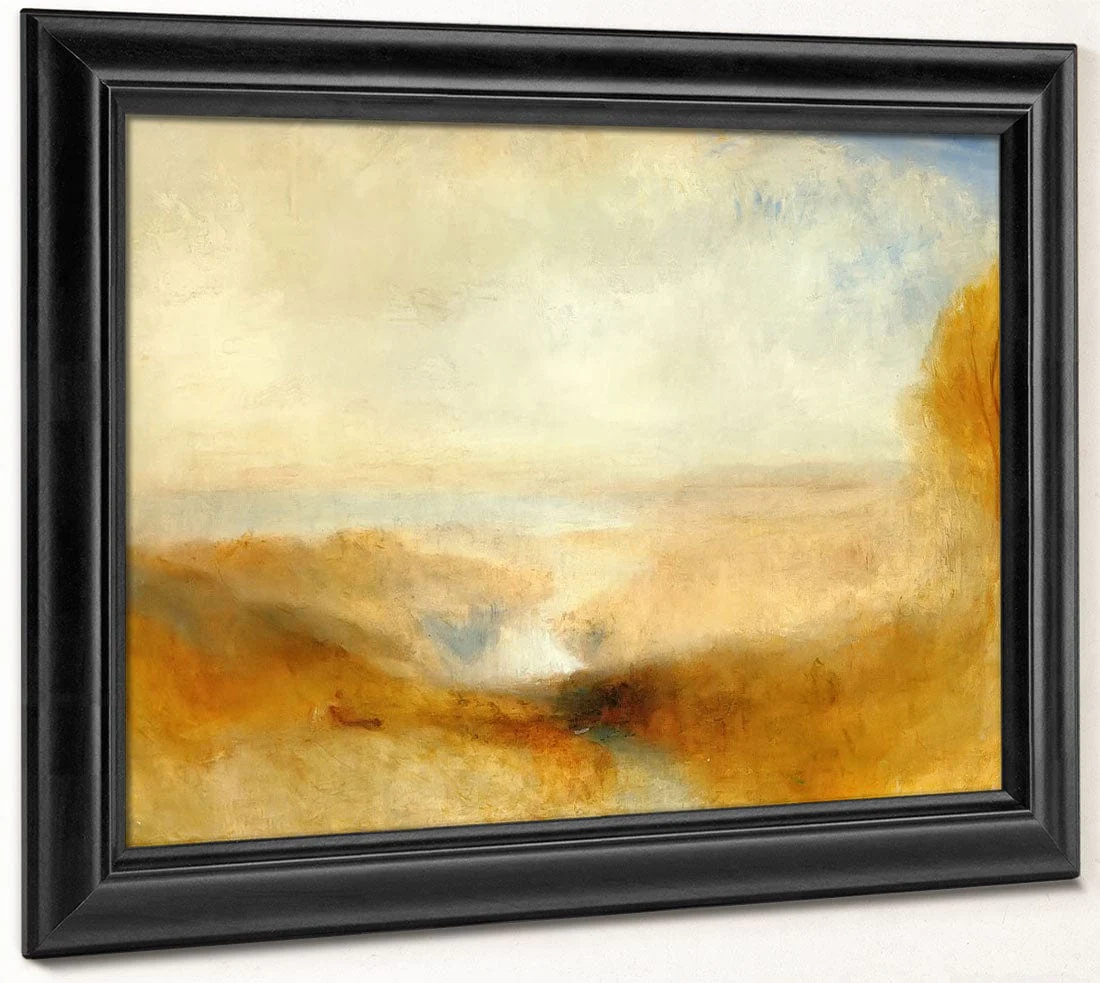 Landscape With A River And A Bay In The Distance By Jwm Turner - Image 8