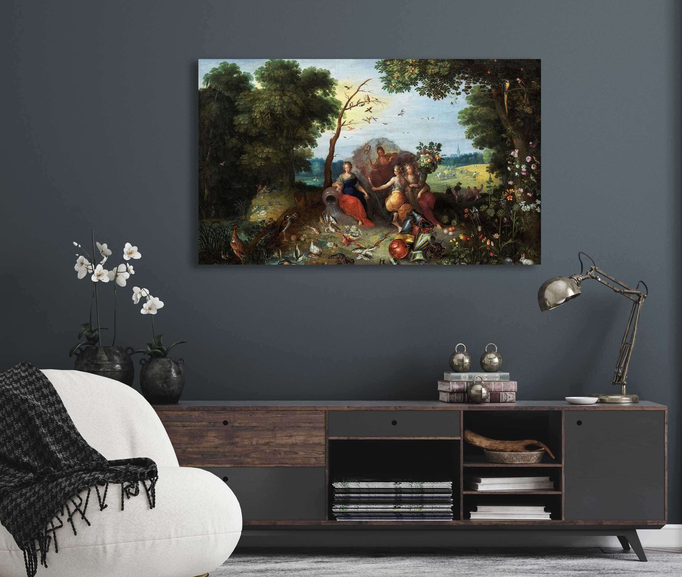 Landscape With Allegories Of The Four Elements by Jan Brueghel The Younger - Image 5