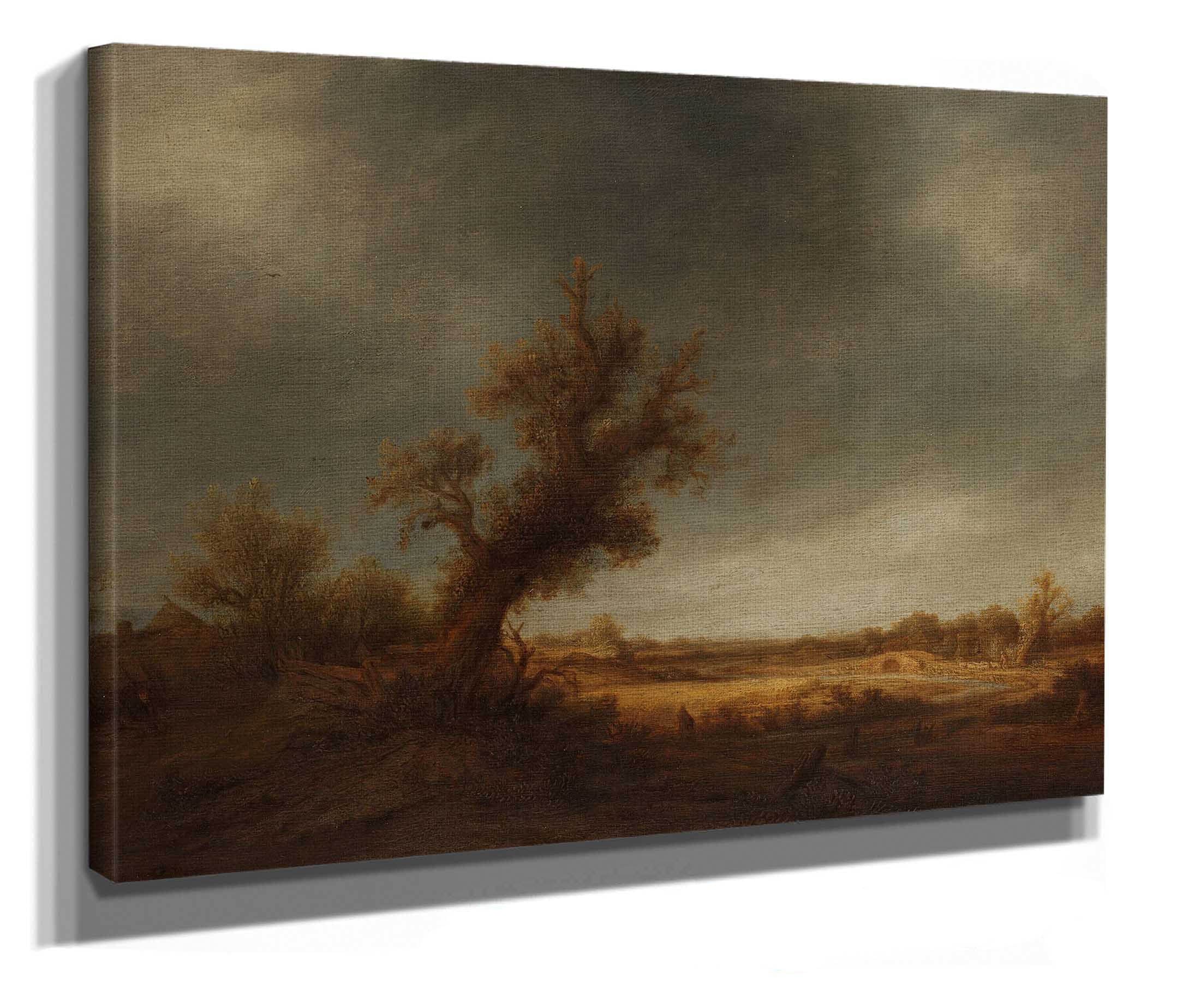 Landscape With An Old Oak C by Adriaen Van Ostade - Image 2