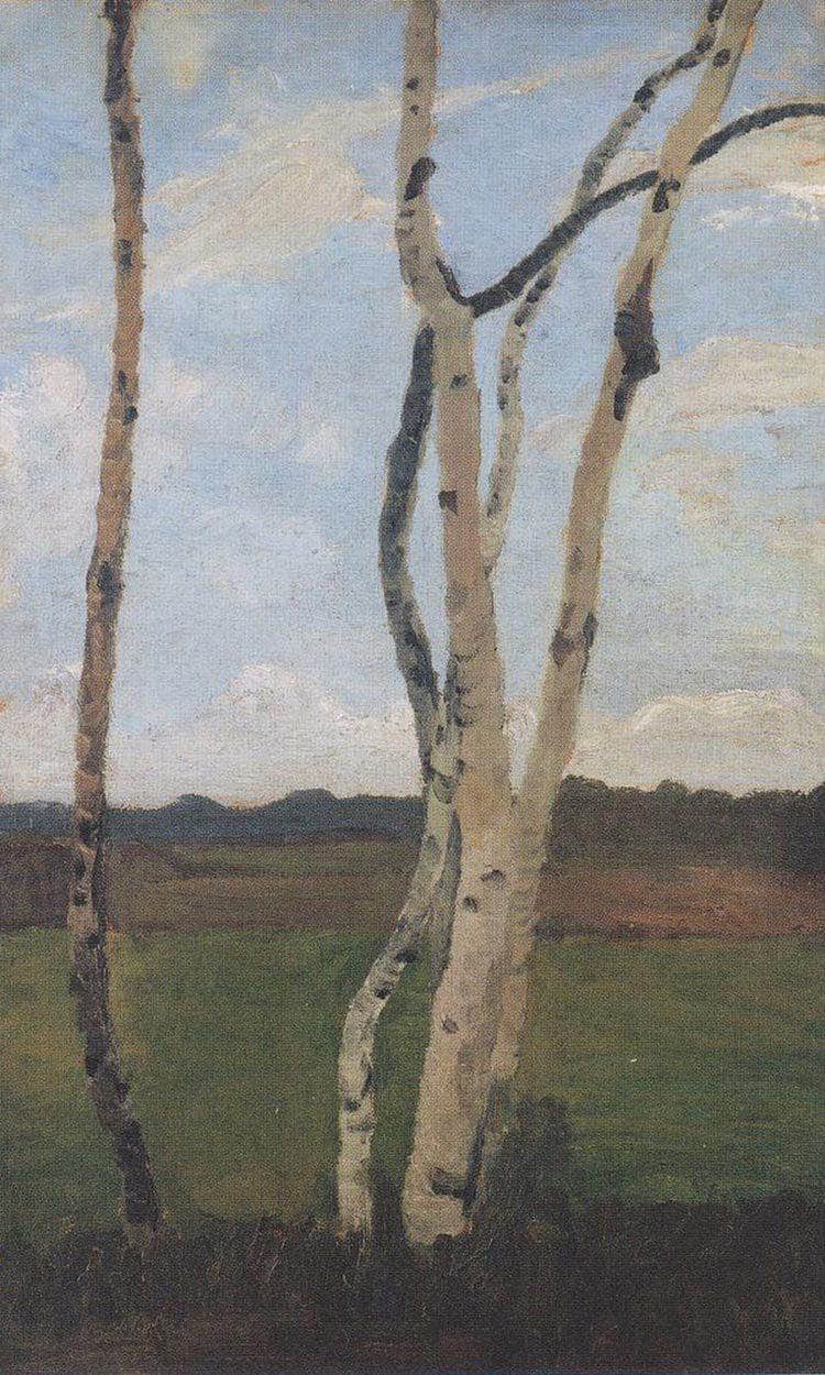 Landscape With Birches 2 By Paula Modersohn Becker - Image 6