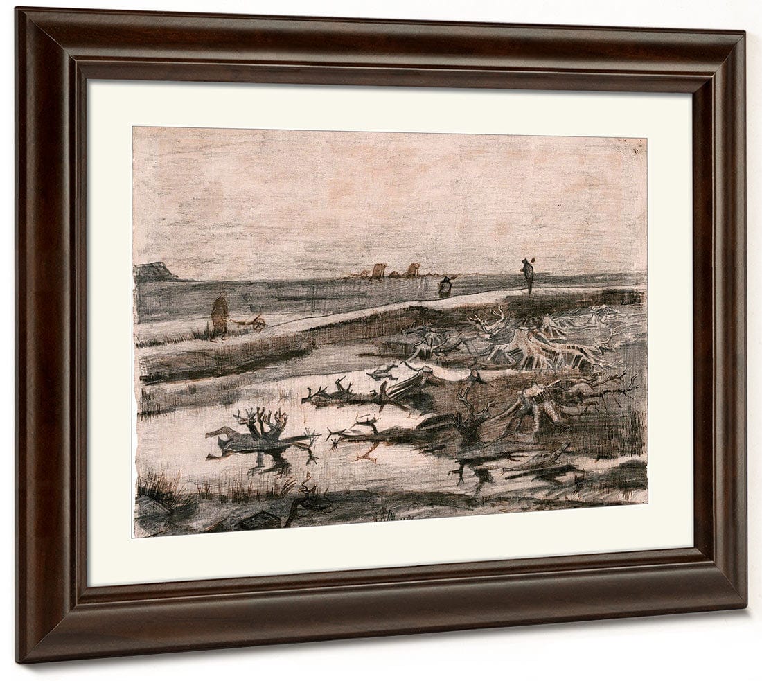 Landscape With Bog Trunks (Travaux Aux Champs) By Vincent Van Gogh - Image 3