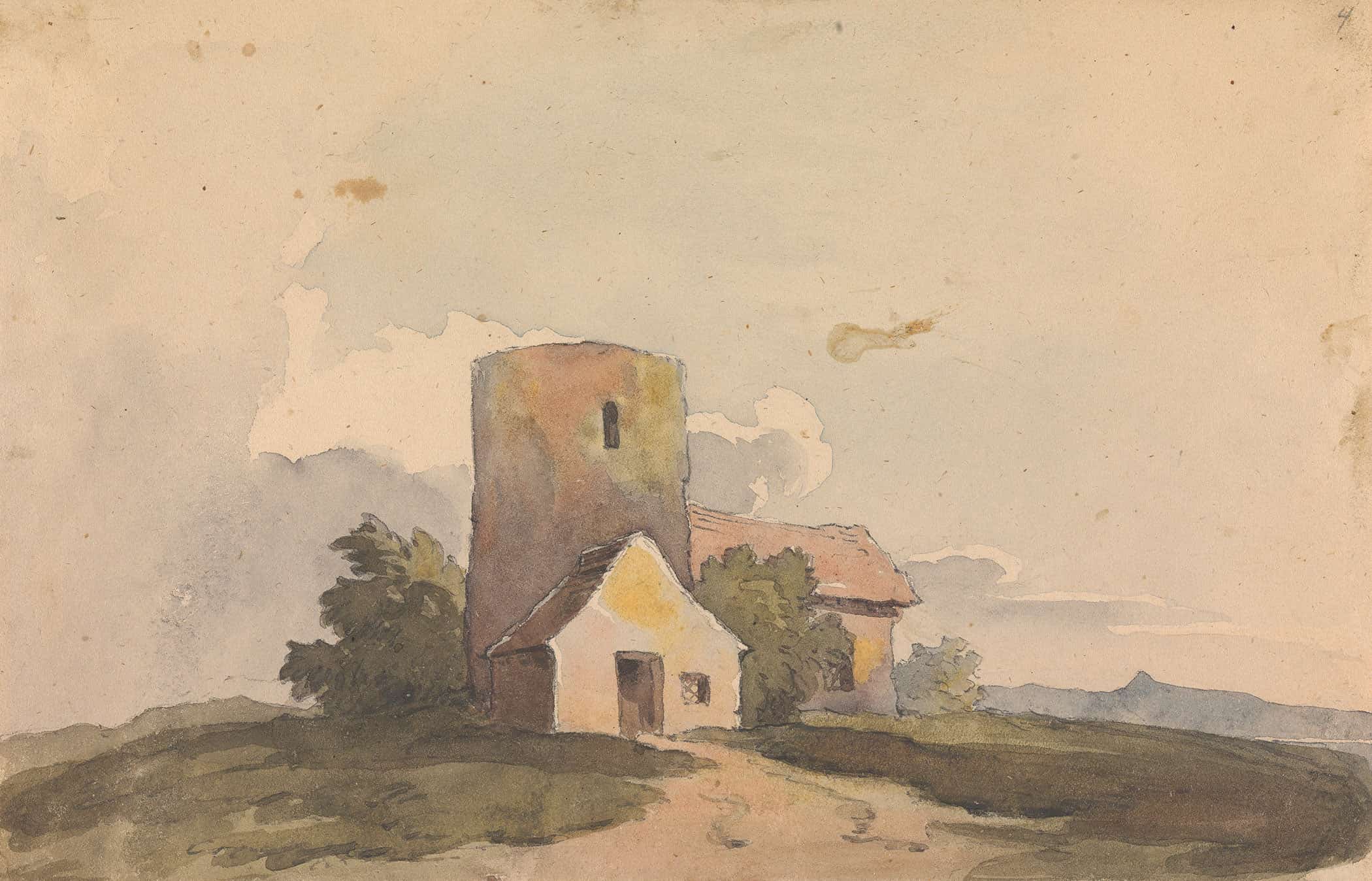 Landscape With Building Structure by Thomas Sully - Image 2