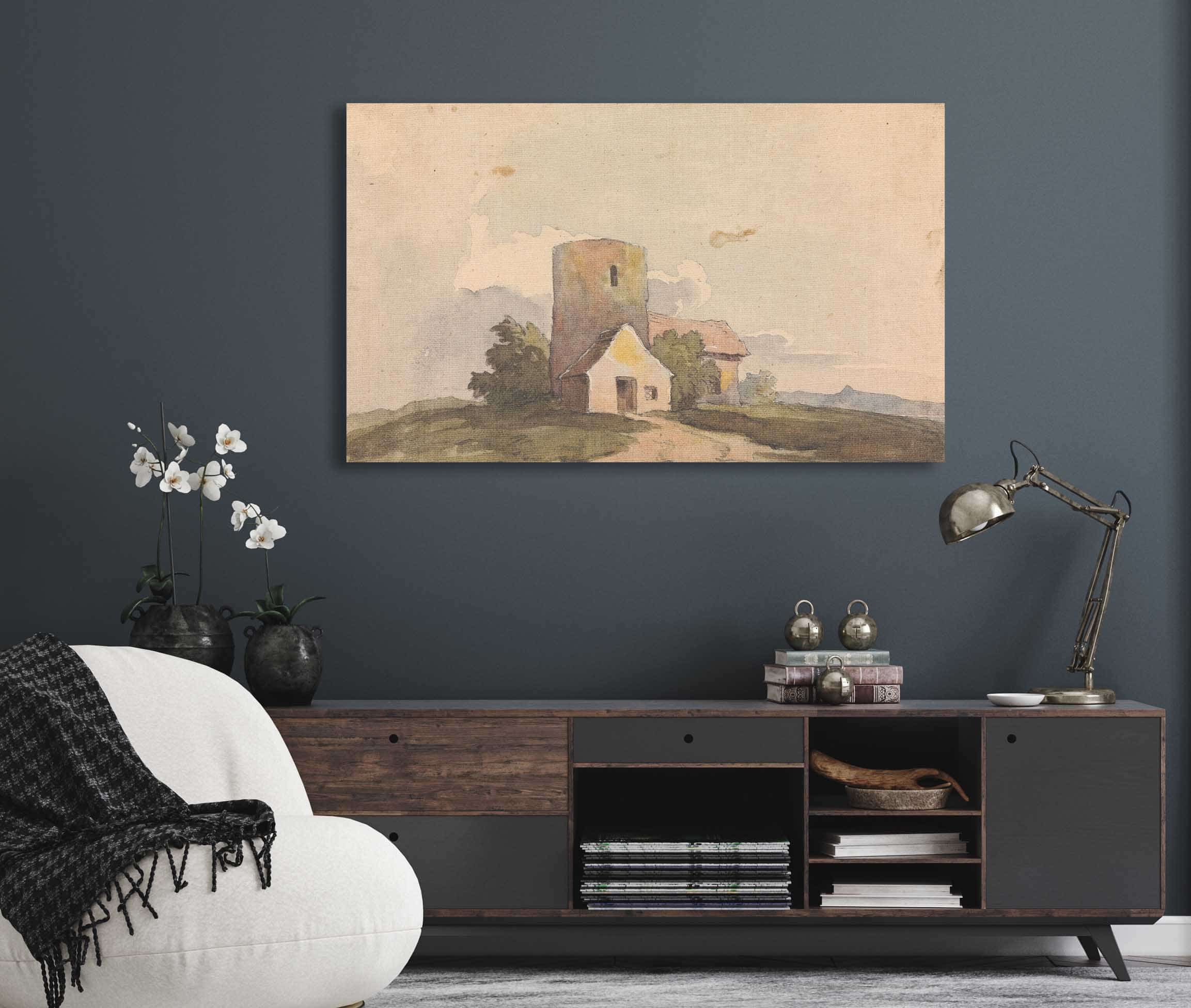 Landscape With Building Structure by Thomas Sully - Image 5