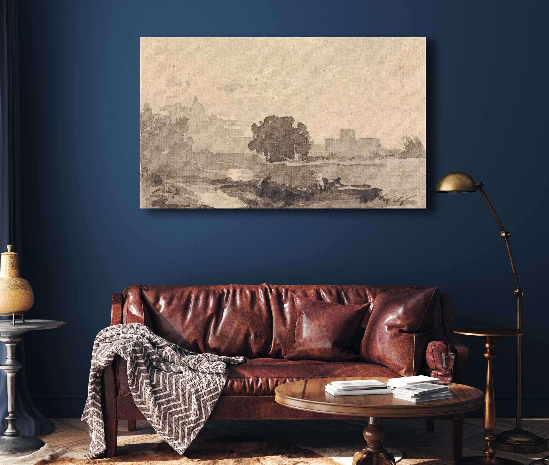 Landscape With Castle In Background by Thomas Sully - Image 4
