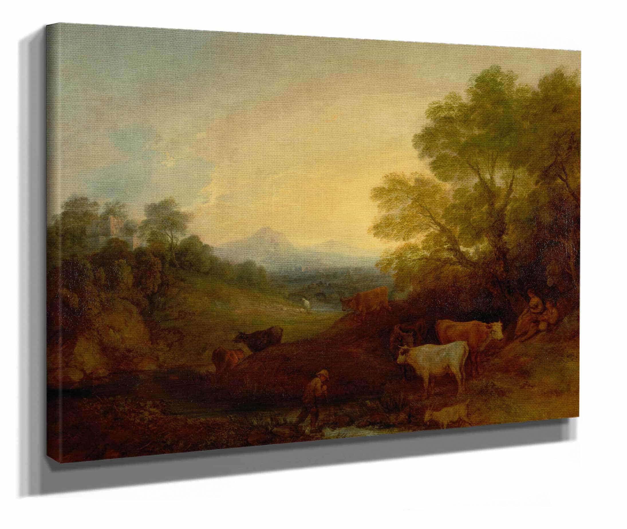 Landscape With Cattle by Thomas Gainsborough - Image 2