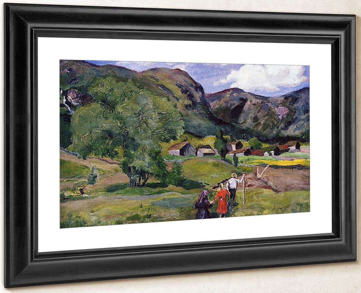 Landscape With Children (Also Known As Dark Sunlight) By Nicolai Astrup - Image 2