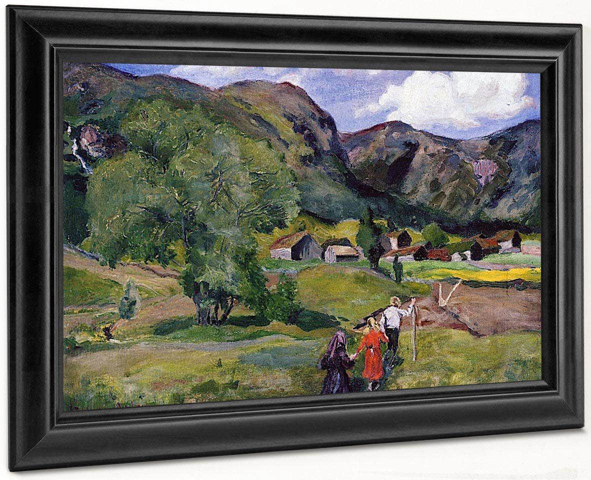 Landscape With Children (Also Known As Dark Sunlight) By Nicolai Astrup - Image 6
