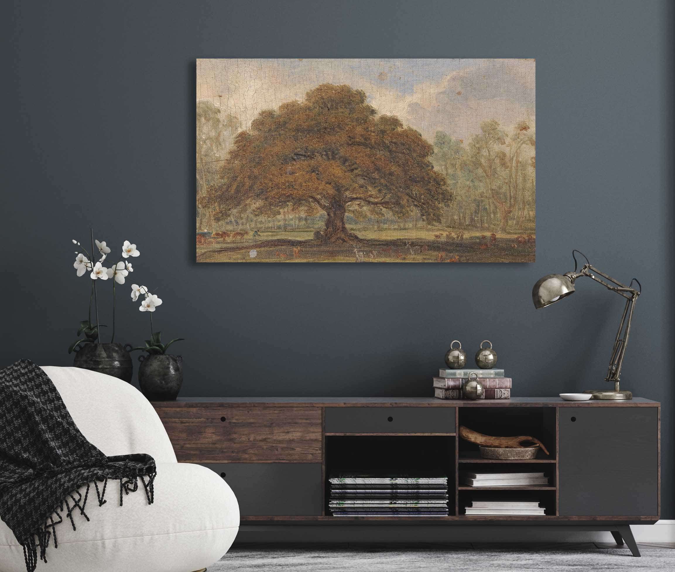 Landscape With Deer Under The Beggars Oak Dagots Park by James Ward - Image 5