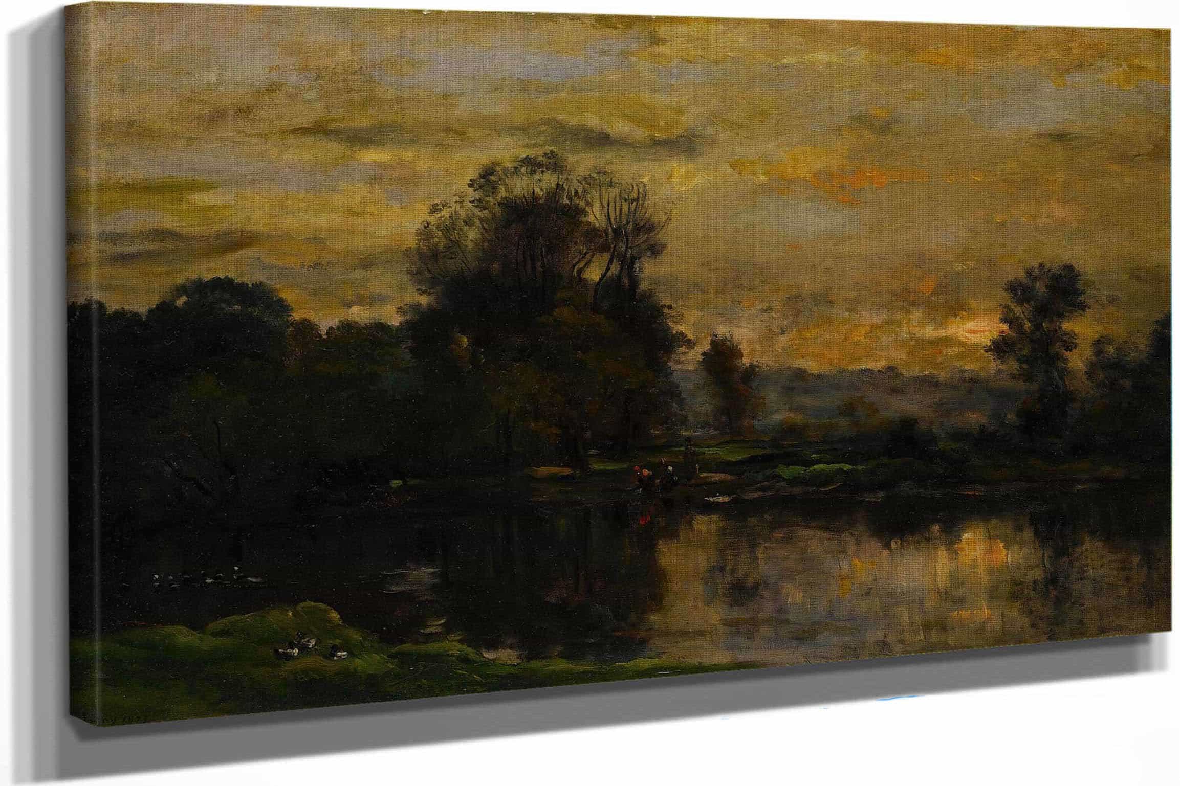 Landscape With Ducks by Charles Francois Daubigny