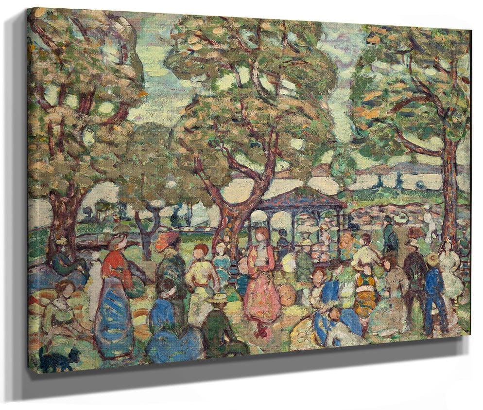 Landscape With Figures No. 2 By Maurice Brazil Prendergast