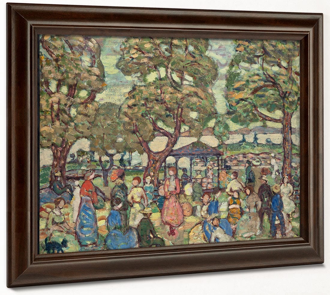 Landscape With Figures No. 2 By Maurice Brazil Prendergast - Image 6