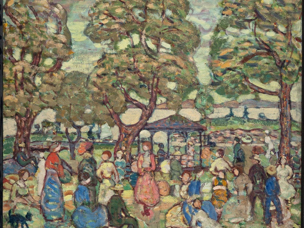 Landscape With Figures No. 2 By Maurice Brazil Prendergast - Image 7