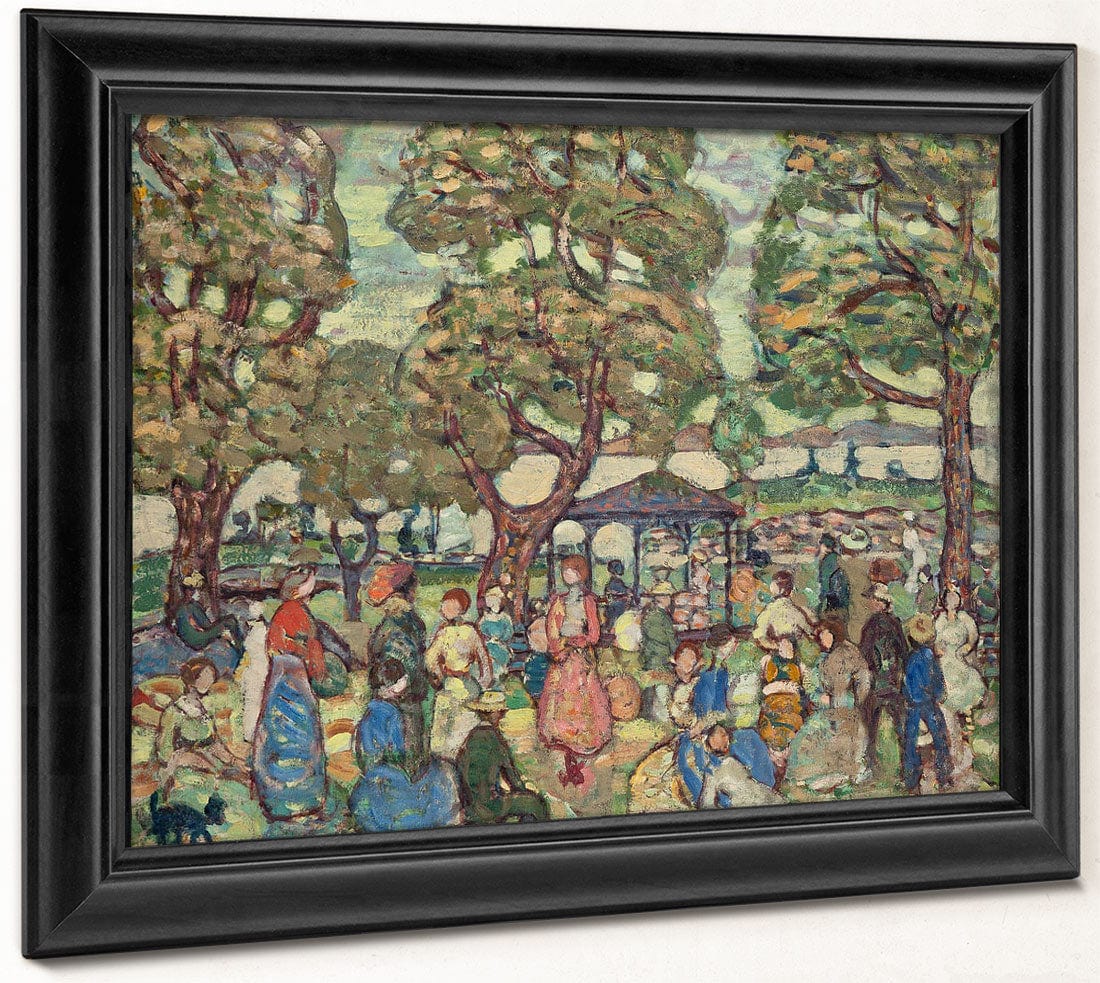 Landscape With Figures No. 2 By Maurice Brazil Prendergast - Image 8