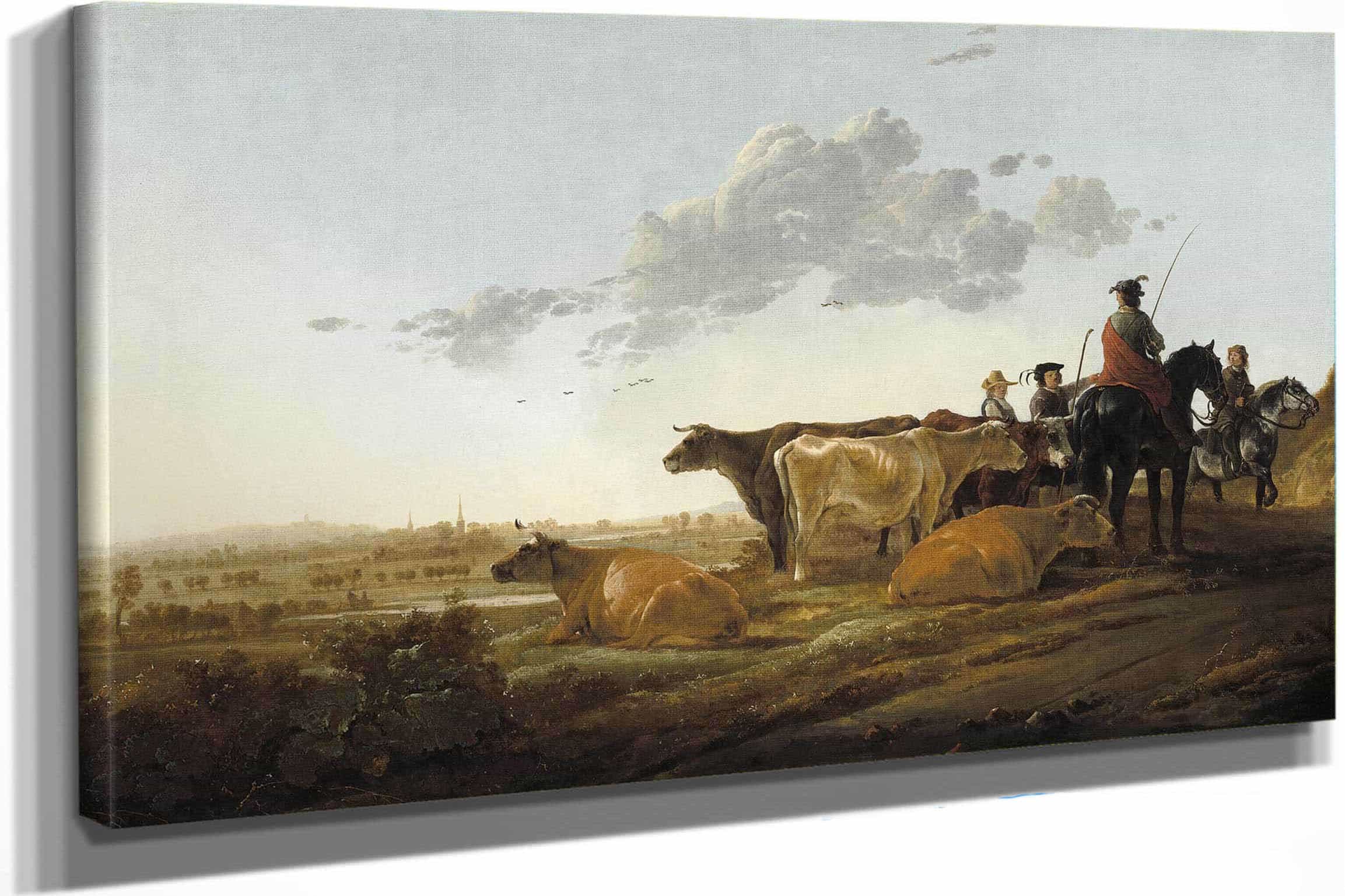 Landscape With Herdsmen Mid S By Aelbert Cuyp